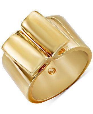 Alfani Gold-Tone Origami Statement Ring, Created for Macy's & Reviews - Rings - Jewelry & Watches... | Macys (US)
