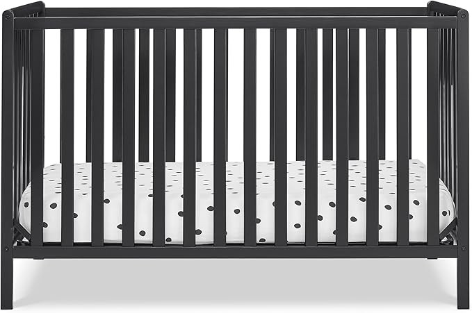 Delta Children Heartland 4-in-1 Convertible Crib, Black | Amazon (US)