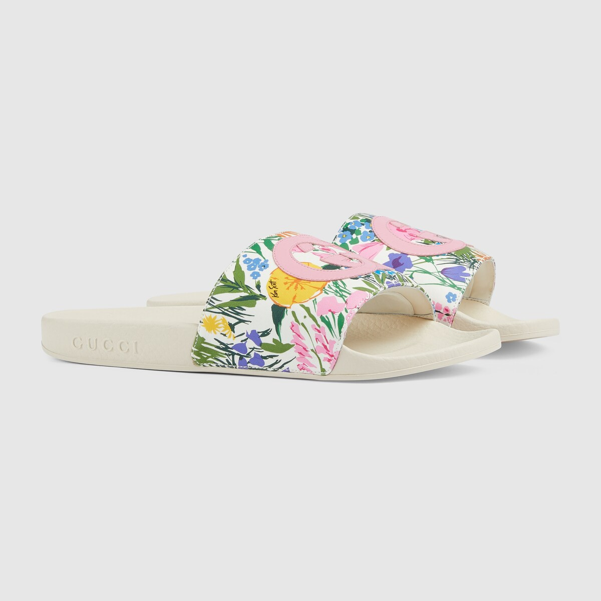 Ken Scott print women's slide sandal | Gucci (US)