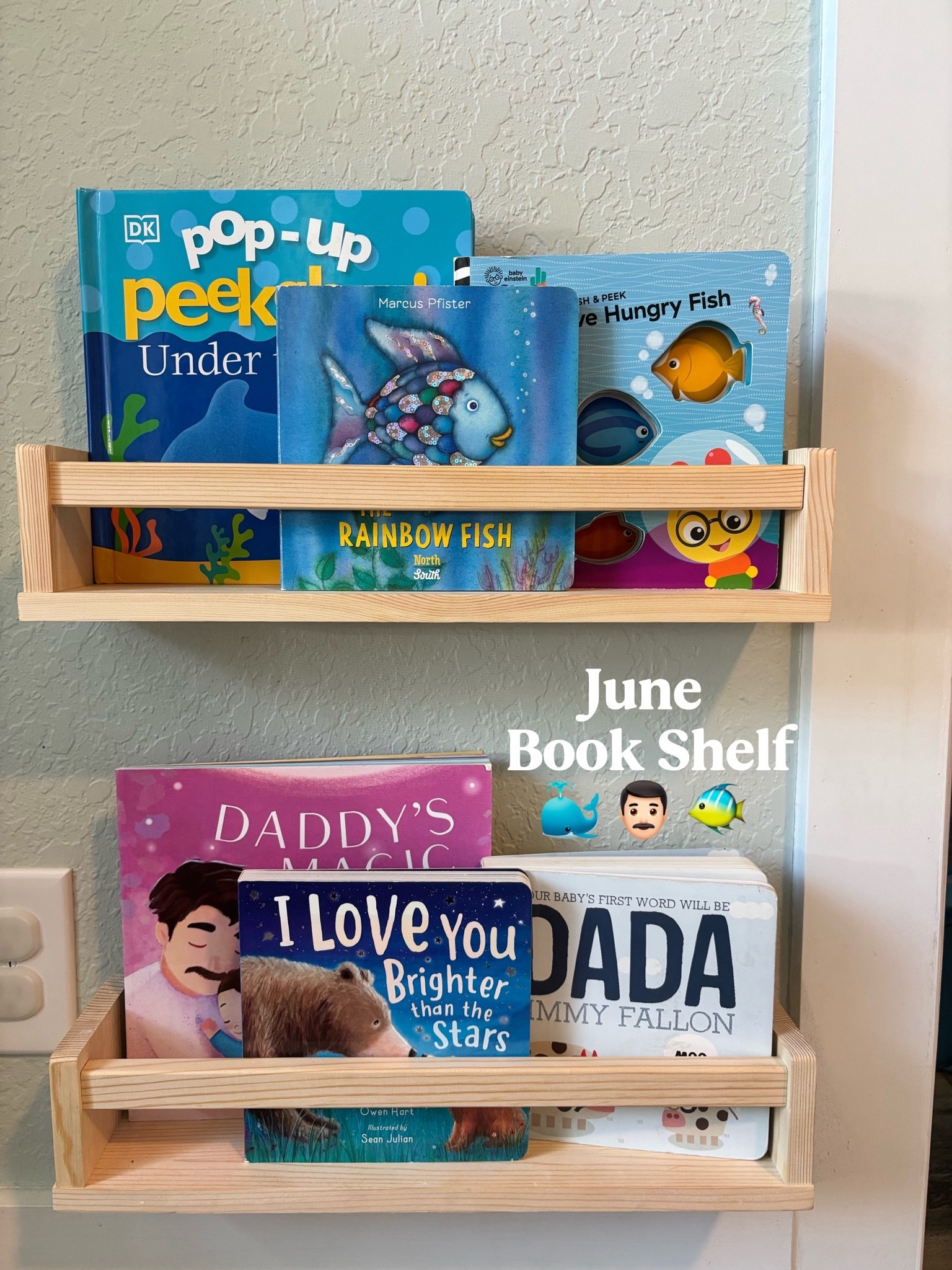 June Book Shelf refresh 🐳 👨🏻 🐠 

#fathersday #fathersdaygifts

#LTKstorytime #LTKKids #LTKBaby