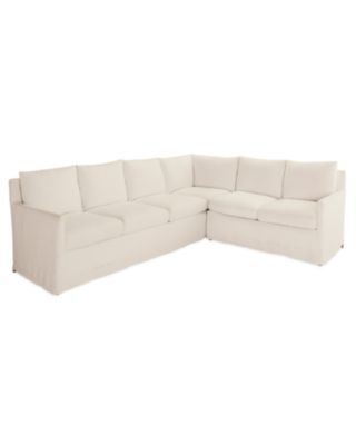 Spruce Street Right-Facing L-Sectional – Slipcovered | Serena and Lily