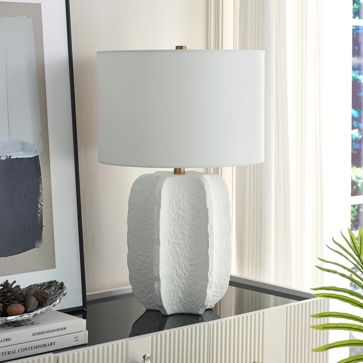 Kyeson 24" Tall Table Lamp with Fabric Shade | Wayfair North America