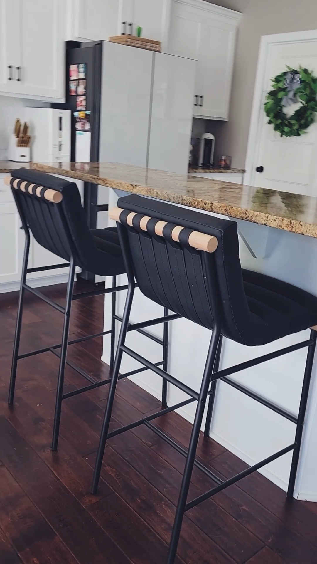 #walmartpartner #walmarthome @walmart

I fell in love with the look of this set of barstools but the designer price tag was over $800 per barstool.  While shopping on Walmart, I saw these for a fraction of the price and snagged them up!  They are look exactly the same and I was psyched to get them for such a great price!  Do you guys love them as much as I do???  

Linking them for you now.

#LTKVideo #LTKSaleAlert #LTKHome