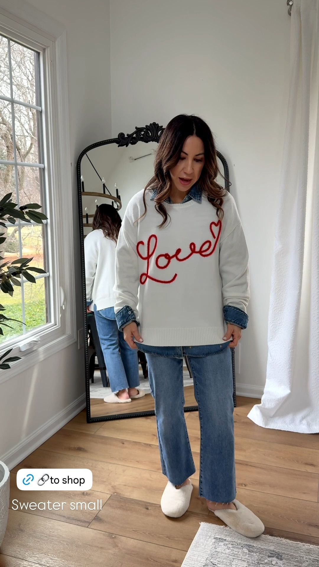 Target style, Valentine’s Day outfit, small love sweater, jeans 25. I cut them. Shoes TTS.



#LTKOver40 #LTKFindsUnder50 #LTKFindsUnder100