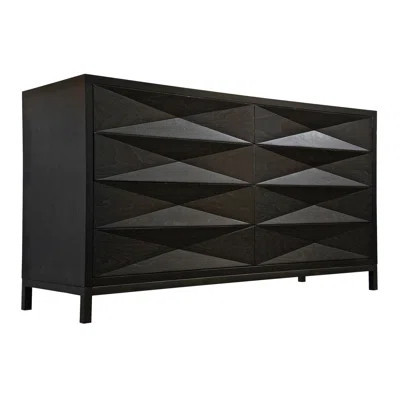 Diamante 8 Drawer 66" W Double Dresser | Wayfair North America