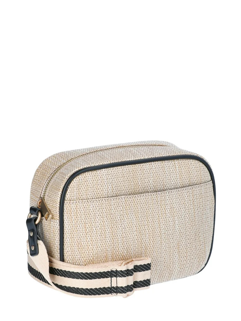 Time and Tru Women's Dory Crossbody, Straw | Walmart (US)