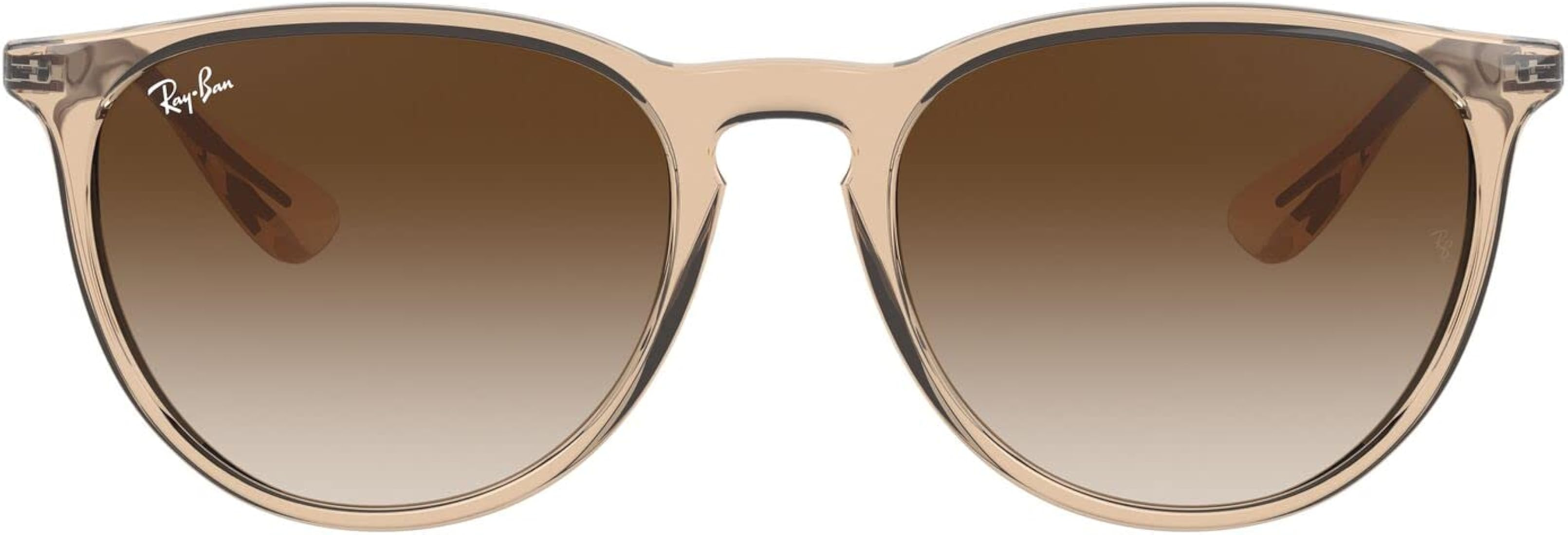 Ray-Ban Rb4171f Erika Low Bridge Fit Round Sunglasses | Amazon (US)