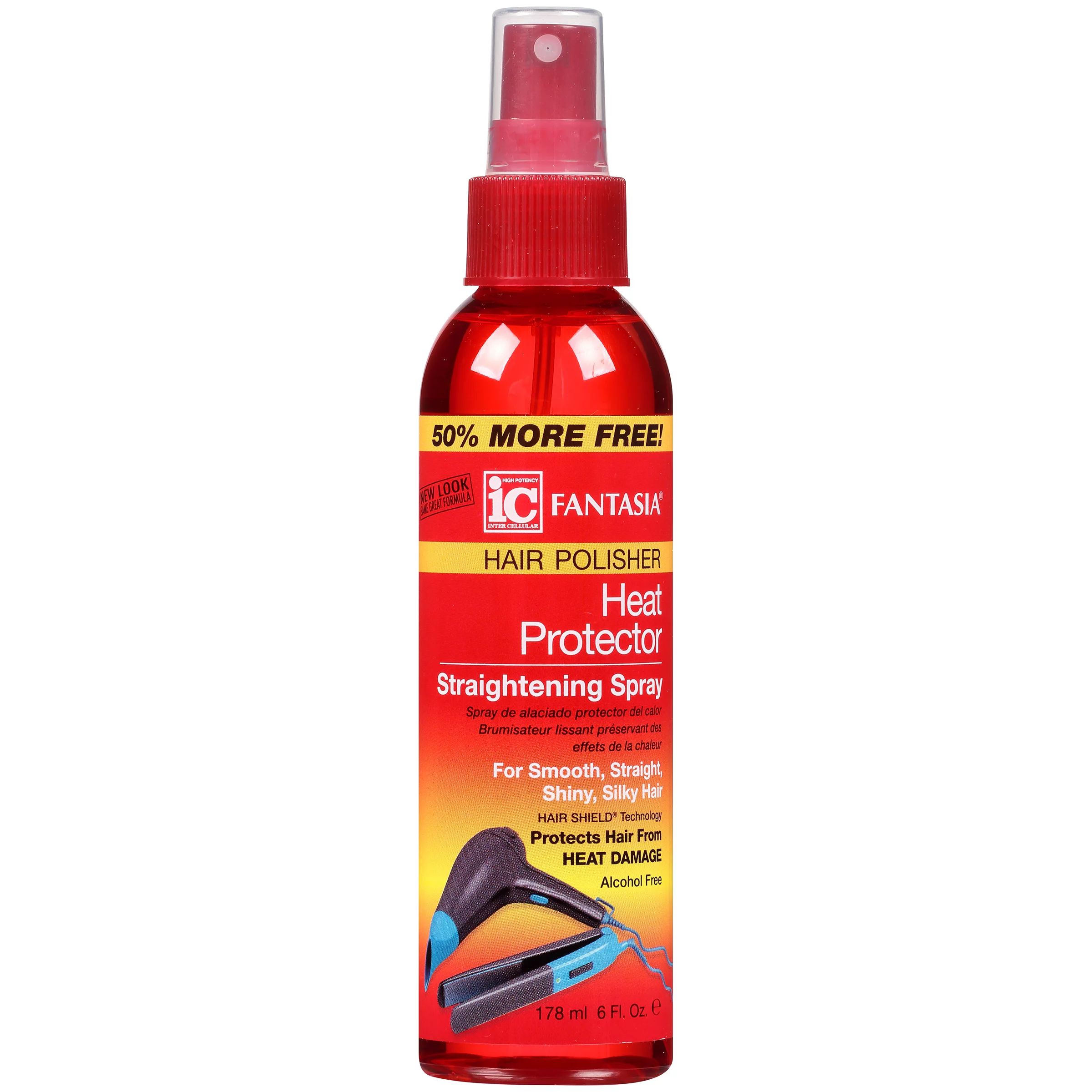 Fantasia High Potency IC Moisturizing Straightening Hair Polisher Spray with Aloe & Vitamin E, 6 ... | Walmart (US)