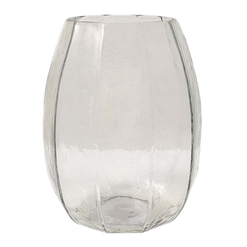 Faceted Clear Glass Hurricane, 8" | At Home