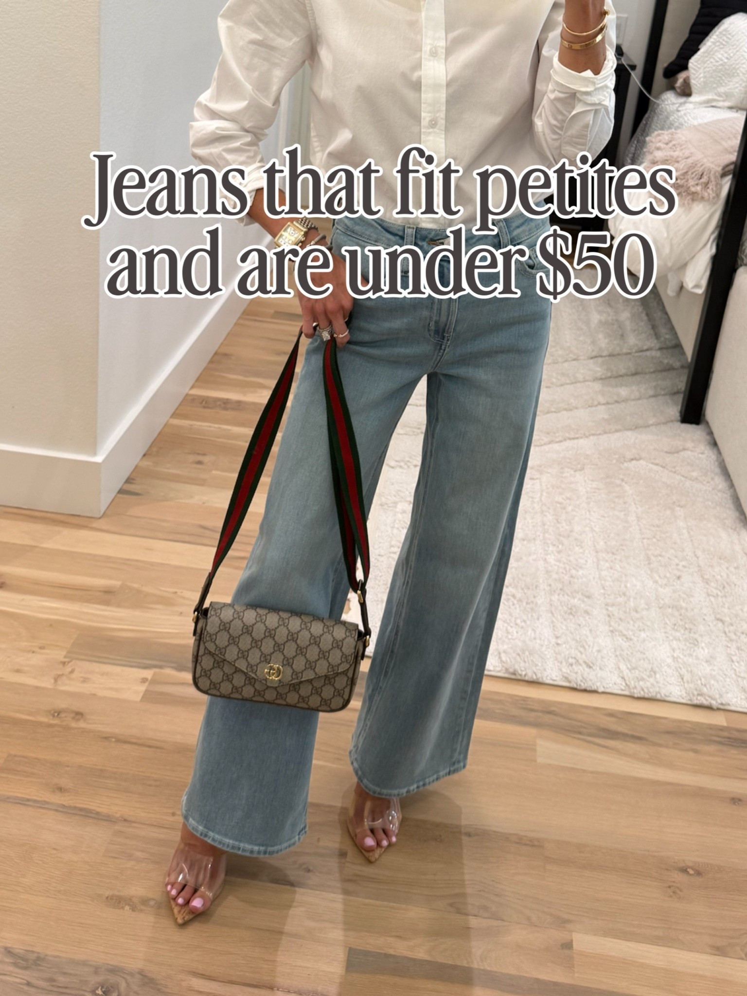 Petite friendly jeans only $50 and fit so well

#LTKPetite #LTKOver40