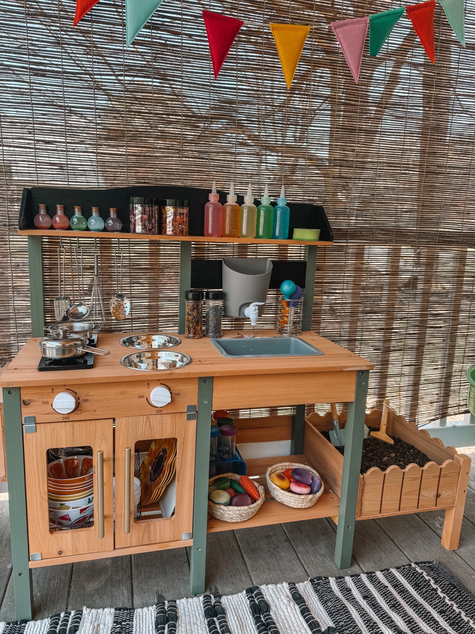 MUD KITCHEN / POTION STATION for my toddler 🌈dairy

#LTKKids #LTKSeasonal #LTKHome