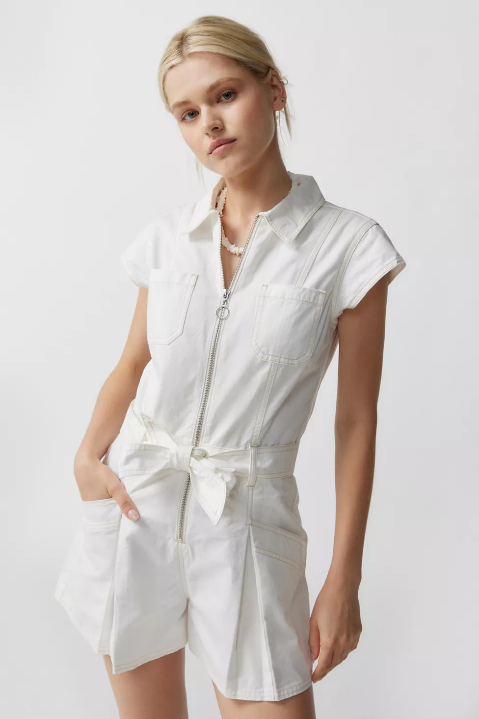 MINKPINK Farrah Utility Romper | Urban Outfitters (US and RoW)