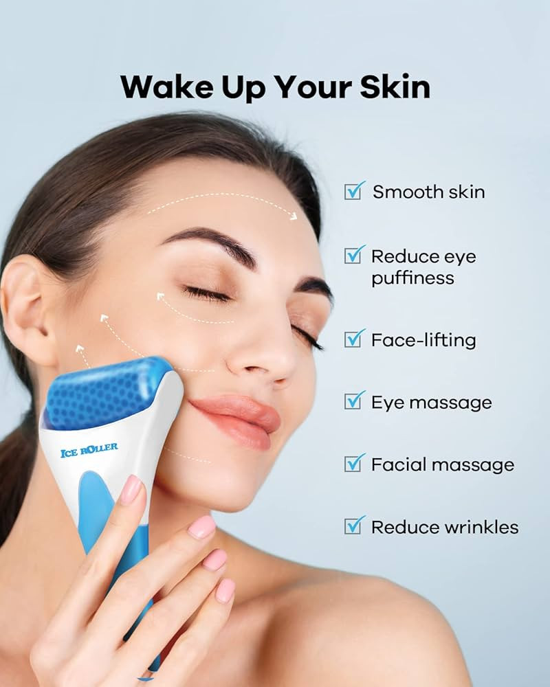 Ice Roller, Ice Roller for Face, Ice Face Roller, Cold Facial Ice Roller Massager for Eye Puffine... | Amazon (US)
