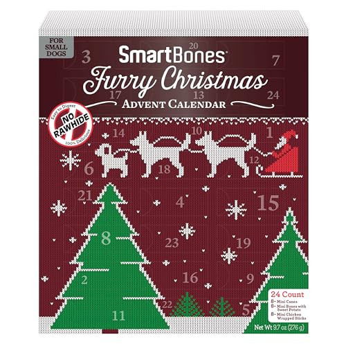 SmartBones Advent Calendar with Rawhide-Free Dog Treats for Small Dogs | Amazon (US)
