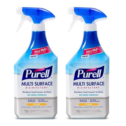 PURELL Multi Surface Disinfectant Spray, Citrus Scent, 28 fl oz Capped Bottle with Spray Trigger ... | Amazon (US)