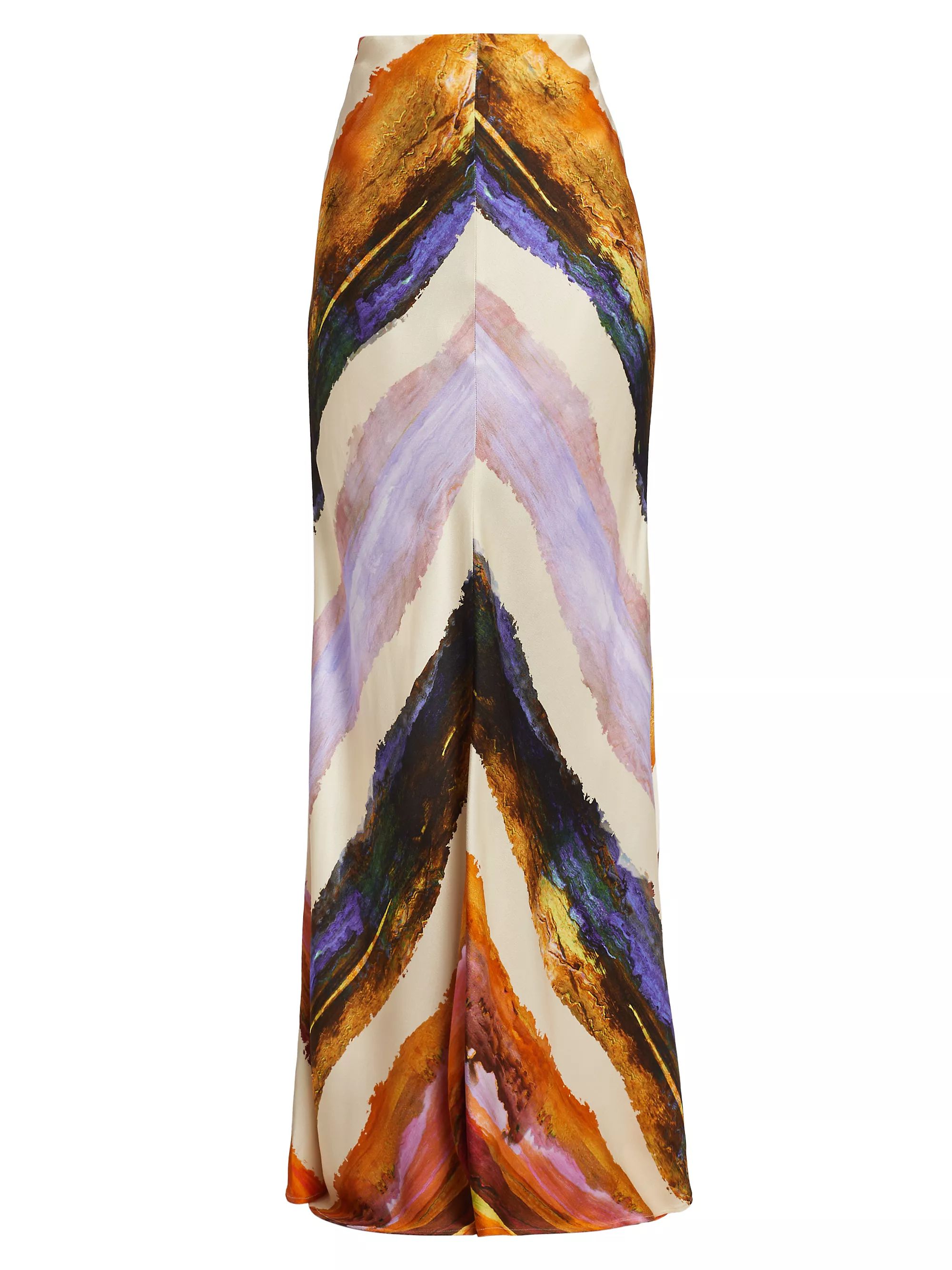Laurina Satin Striped Maxi Skirt | Saks Fifth Avenue