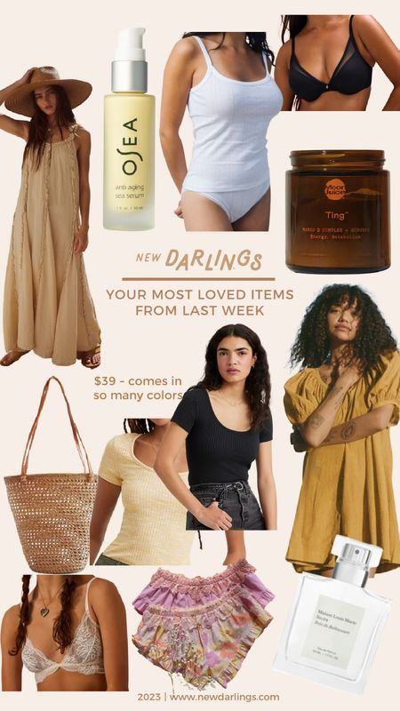 Weekly favorites / summer dress / skincare / basket bags / casual outfit / natural beauty 

#LTKsalealert #LTKbeauty #LTKstyletip