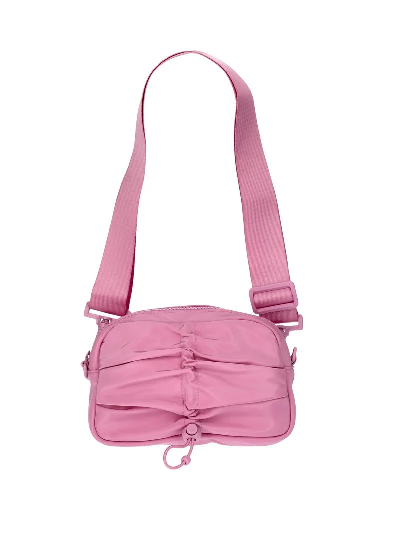 No Boundaries Women's Hands Free Belt Bag with Bungee Toggle, Rosy LilaC | Walmart (US)