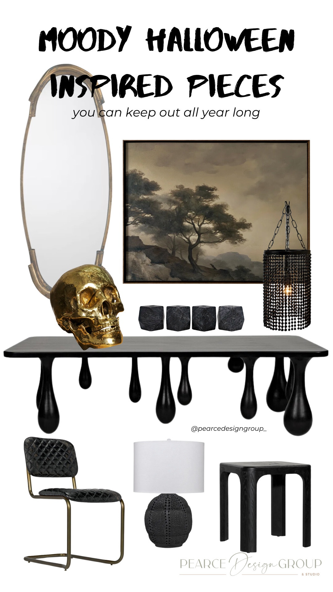 Moody Halloween Inspired Pieces that you can keep out all year long! We love these versatile pieces any time of year, but had to take today to celebrate their moodiness! Would you use these in your home? 

#LTKHalloween #LTKHome