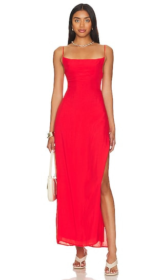 Zera Maxi Dress in Poppy | Revolve Clothing (Global)