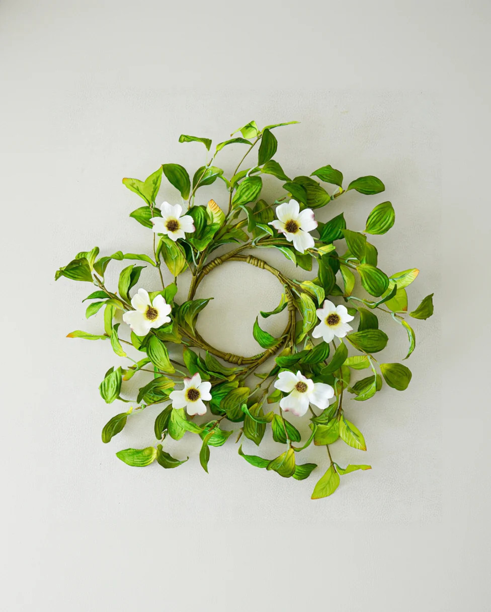 Dogwood Floral Candle Ring | MJHome