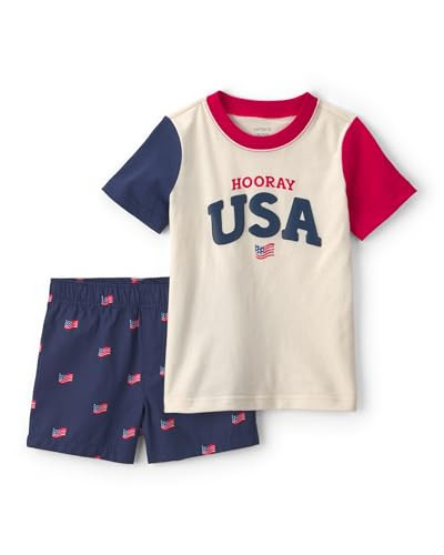 Carter's Boy 2-Piece Short Set, 0, 3T | Amazon (US)