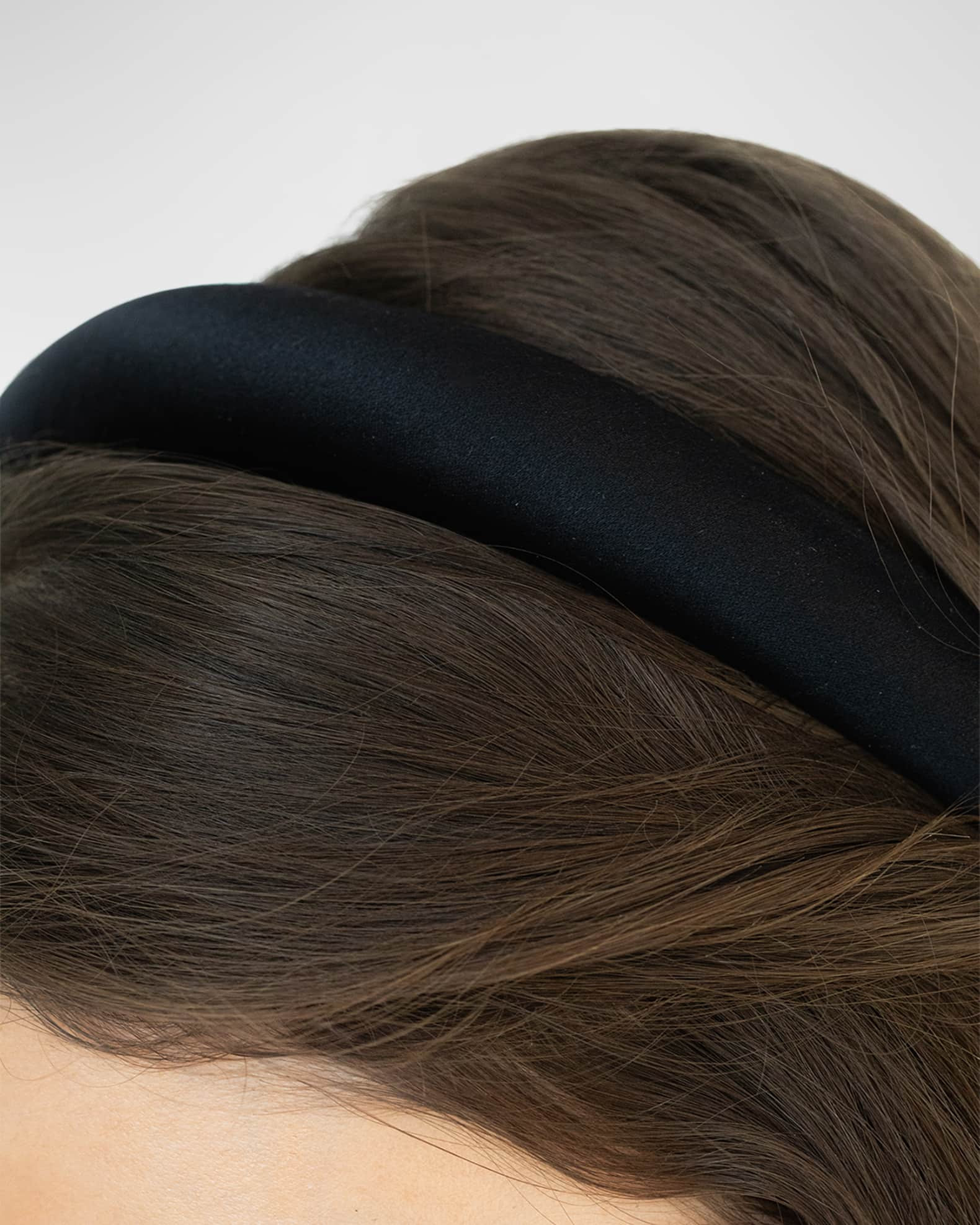 Tori Hammered Silk Satin Headband | Neiman Marcus