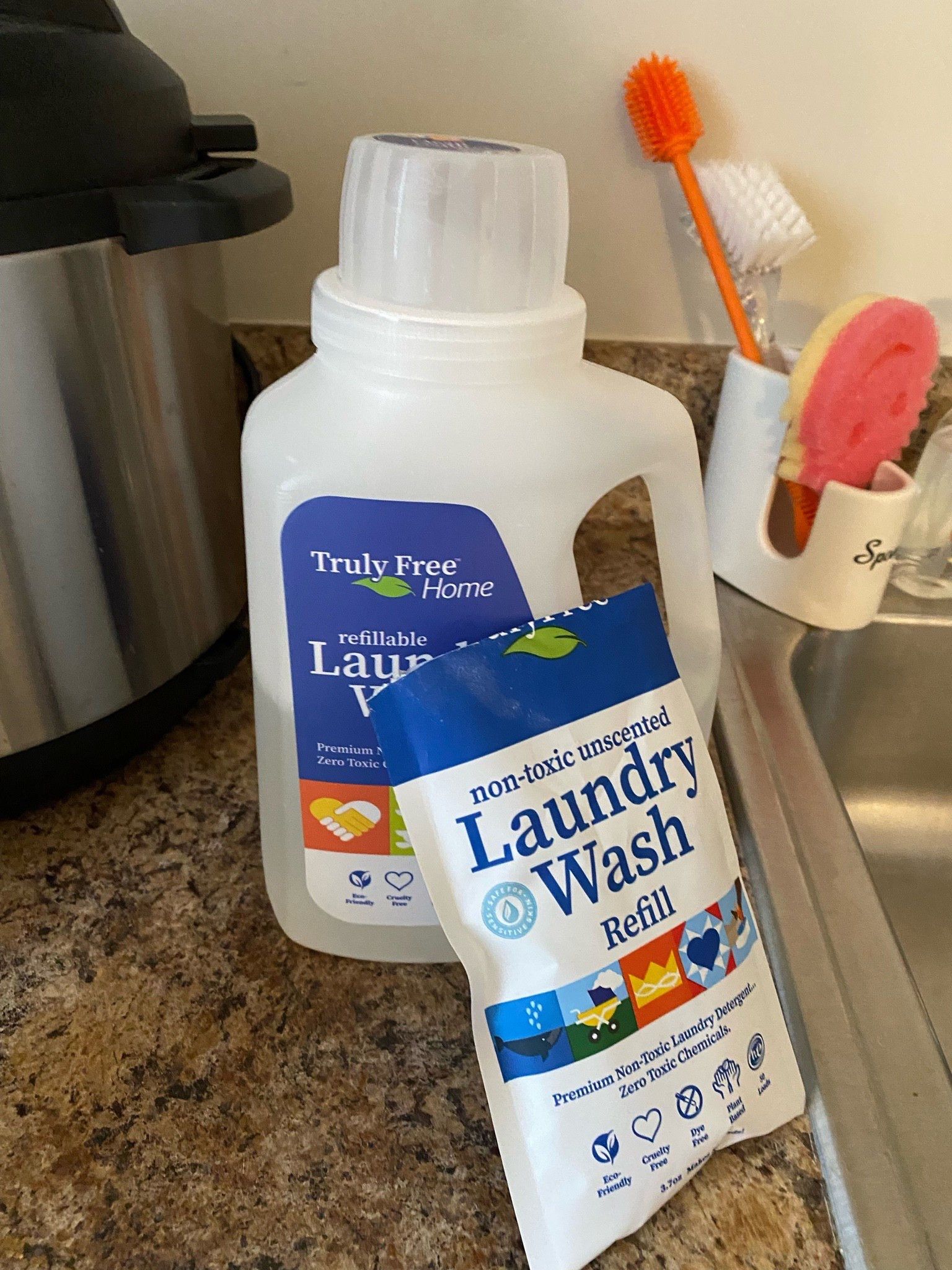 Non toxic laundry detergent 🧺 I’ve been using for about eight months now. I love it. Very gentle, safe for sensitive skin and no smells

#LTKdayinmylife