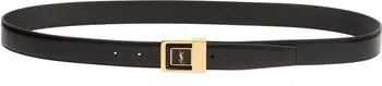 Monogram Buckle Leather Belt | Nordstrom