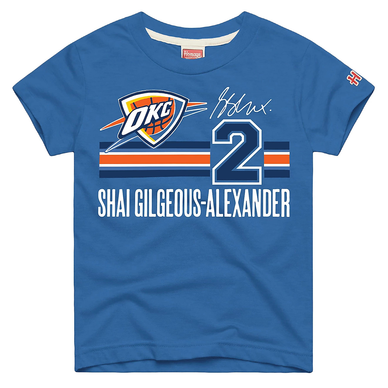 Homage Shai Gilgeous-Alexander Oklahoma City Thunder Remix Signature Name  Number Tri-Blend T-Shi... | Academy Sports + Outdoors
