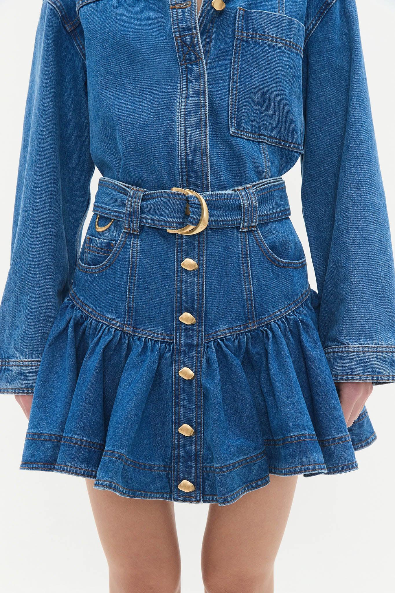 Elena Denim Mini Skirt | aje. (Australia and New Zealand)