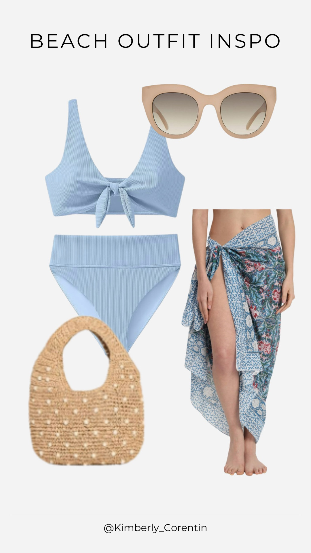 Vacation outfit idea for your next beach trip! 

Sarong, Amazon swimwear, Amazon swimsuits, blue bikini; baby blue bikini, blue bathing suit, blue swimsuit, beach bag, purse for vacation, woven purse, sunglasses, summer sunglasses, blue coverup, blue swim coverup, beach outfit ideas

#LTKootd #LTKSwim #LTKTravel
