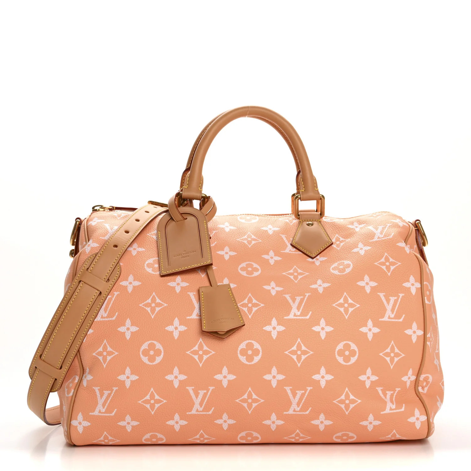 Calfskin Monogram Speedy P9 Bandouliere 40 Summer Peach | FASHIONPHILE (US)