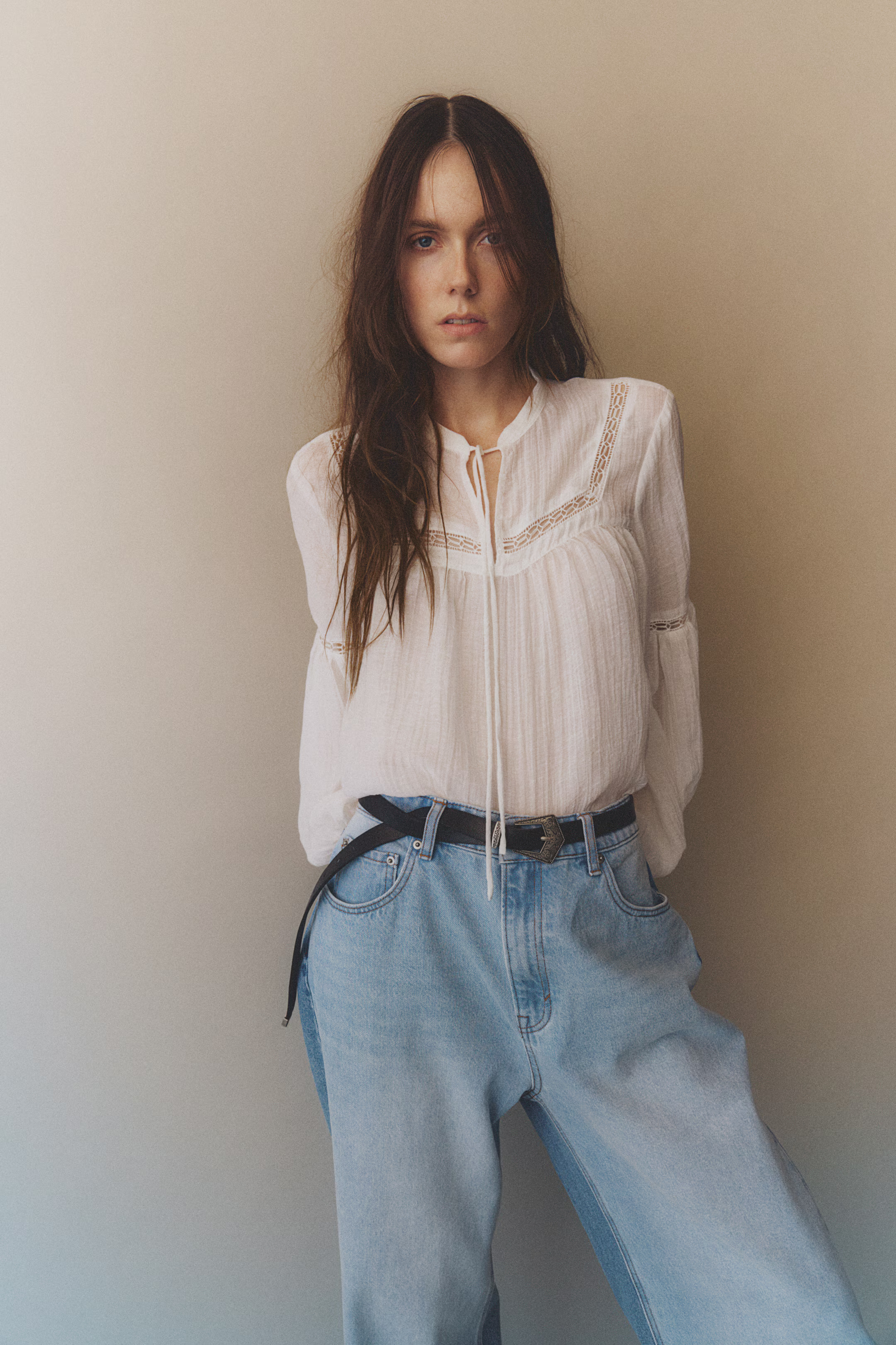 Lace-inset blouse | H&M (US + CA)