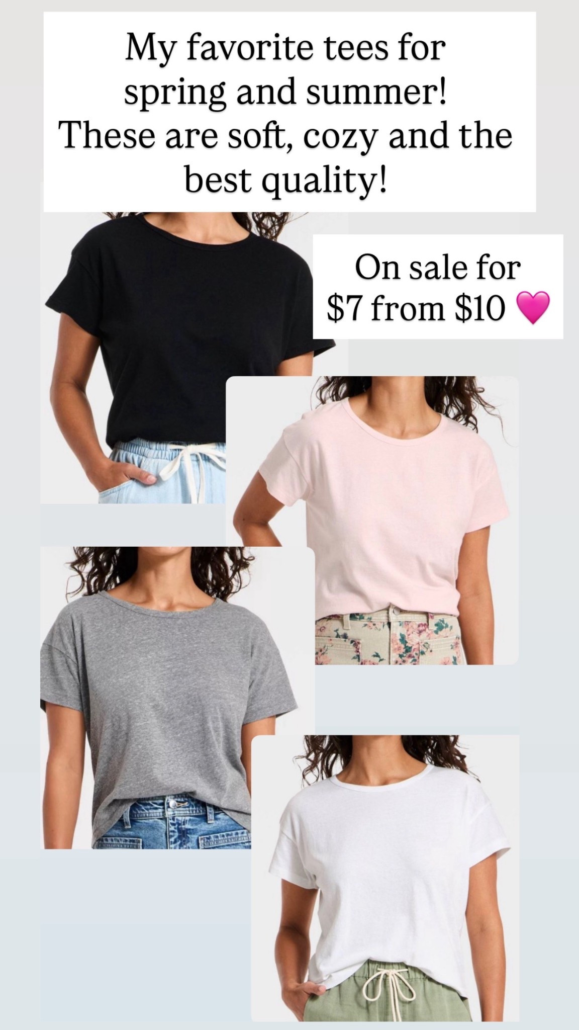 Softest and coziest tees are $7 from $10 🩷

#LTKootd #LTKSaleAlert