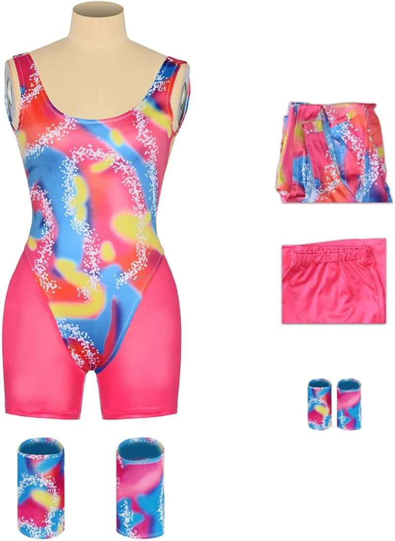 Wocloey Kids Doll Costume Movie Doll Cosplay 80s Retro Sports Bodysuit Jumpsuit Pants Outfits for... | Amazon (US)