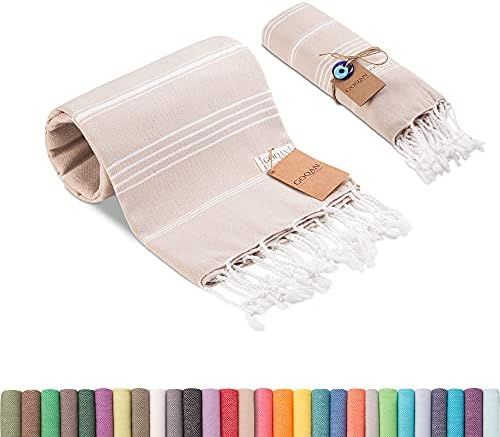 Realgrandbazaar Lucky Turkish Towels Beach Towels %100 Cotton - Pre Washed, No-Shrink, Quick Dry,... | Amazon (US)