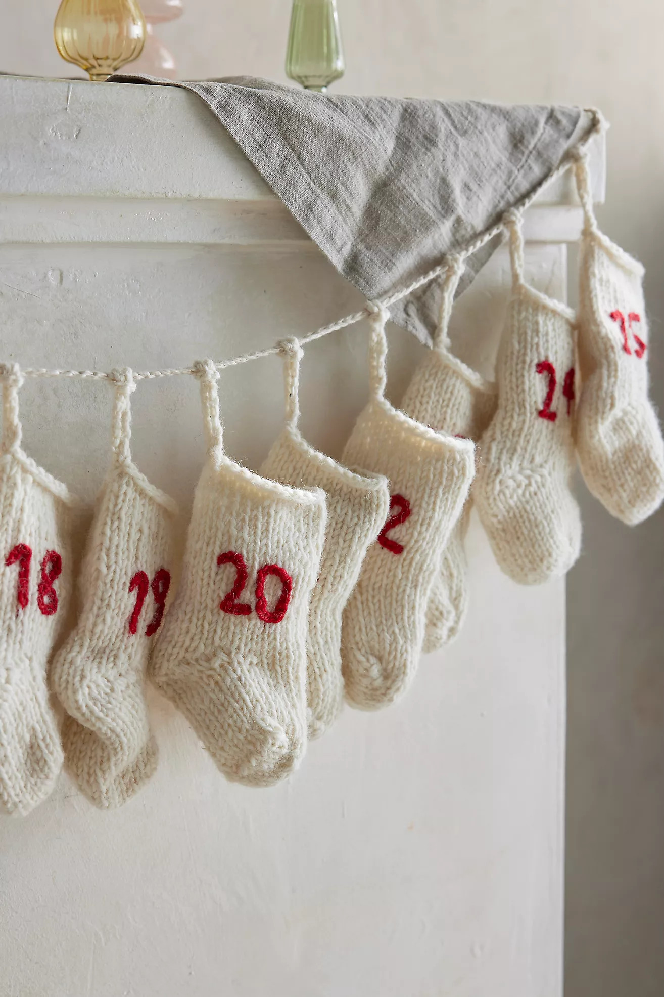 Advent Stocking Garland | Anthropologie (US)