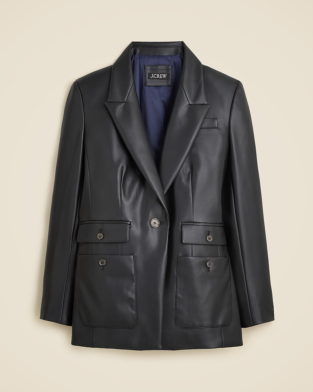 Vivienne blazer in faux leather | J. Crew US