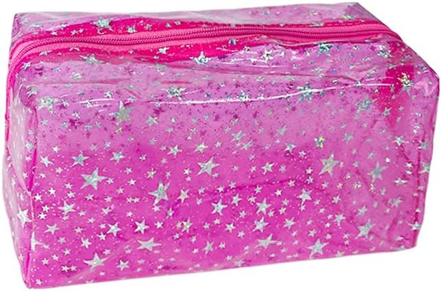 1PCS Star Printing Clear Cosmetics Makeup Bag 7.9 x 3.9 x 3.54 inches Waterproof Travel Toiletry ... | Amazon (US)