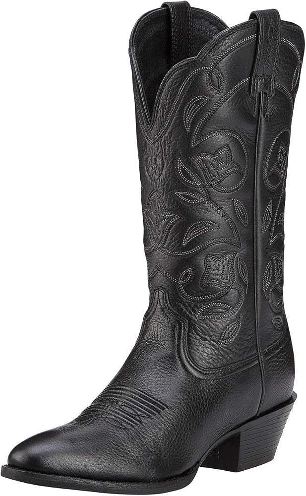 Ariat Heritage Round Toe Western Boots - Women’s Leather Cowgirl Boots | Amazon (US)