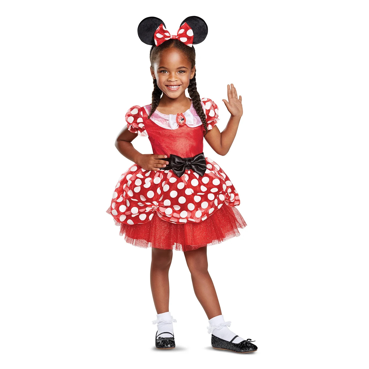 Disney Minnie Mouse Costume for Toddler, Red, Size 3-4T, by Disguise | Walmart (US)