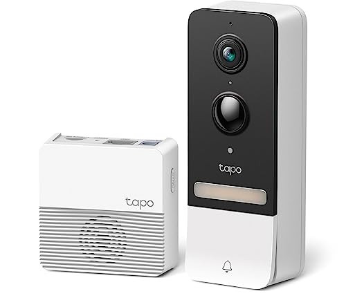 Tapo TP-Link Smart Video Doorbell Camera, Chime Included, 2K 5MP, Color Night Vision, 2-Way Audio, Free AI Detection, Cloud/SD Card Storage, Works w/Alexa & Google Home, D230S1 | Amazon (US)