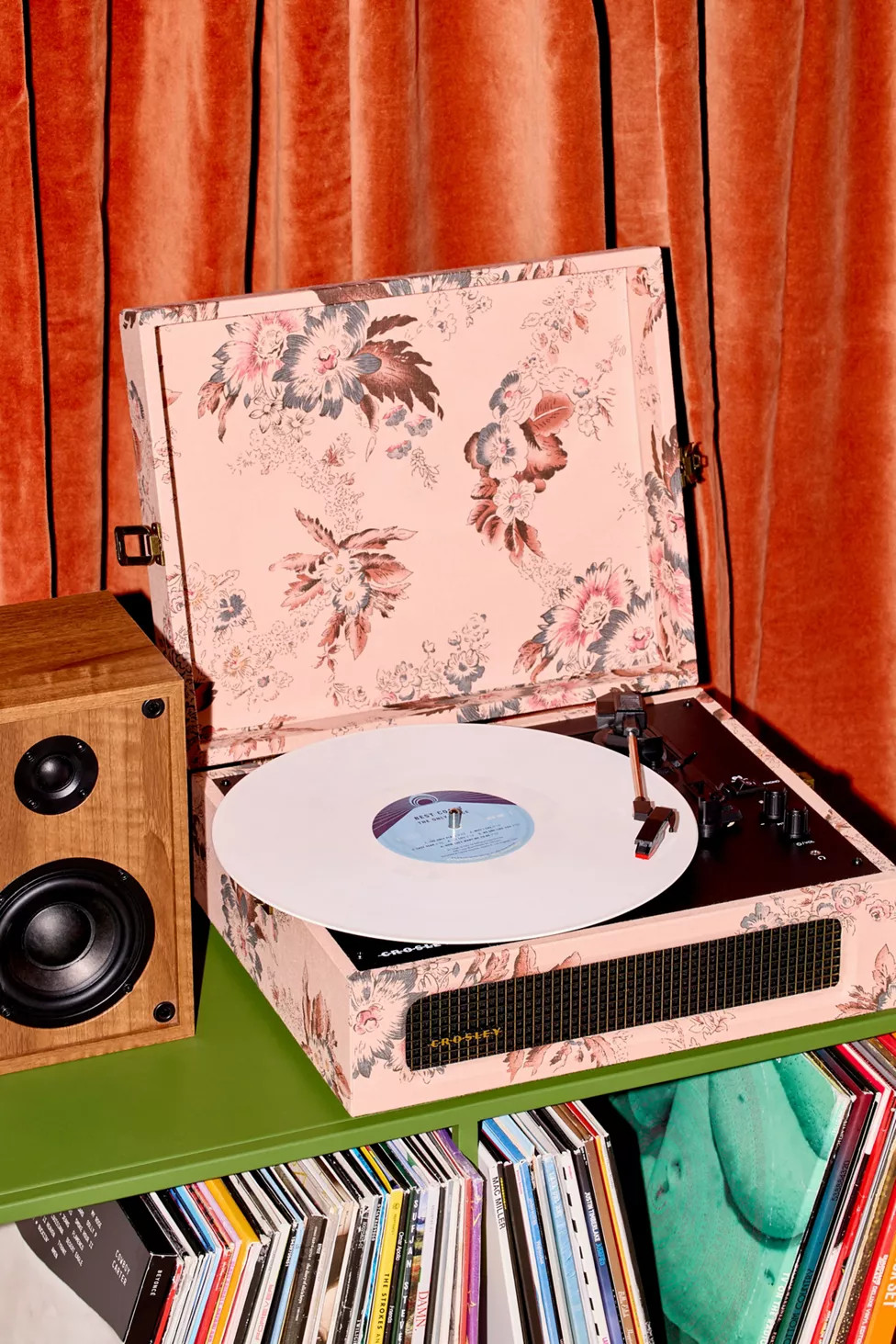 Crosley Floral Voyager Bluetooth Record Player | Urban Outfitters (US and RoW)
