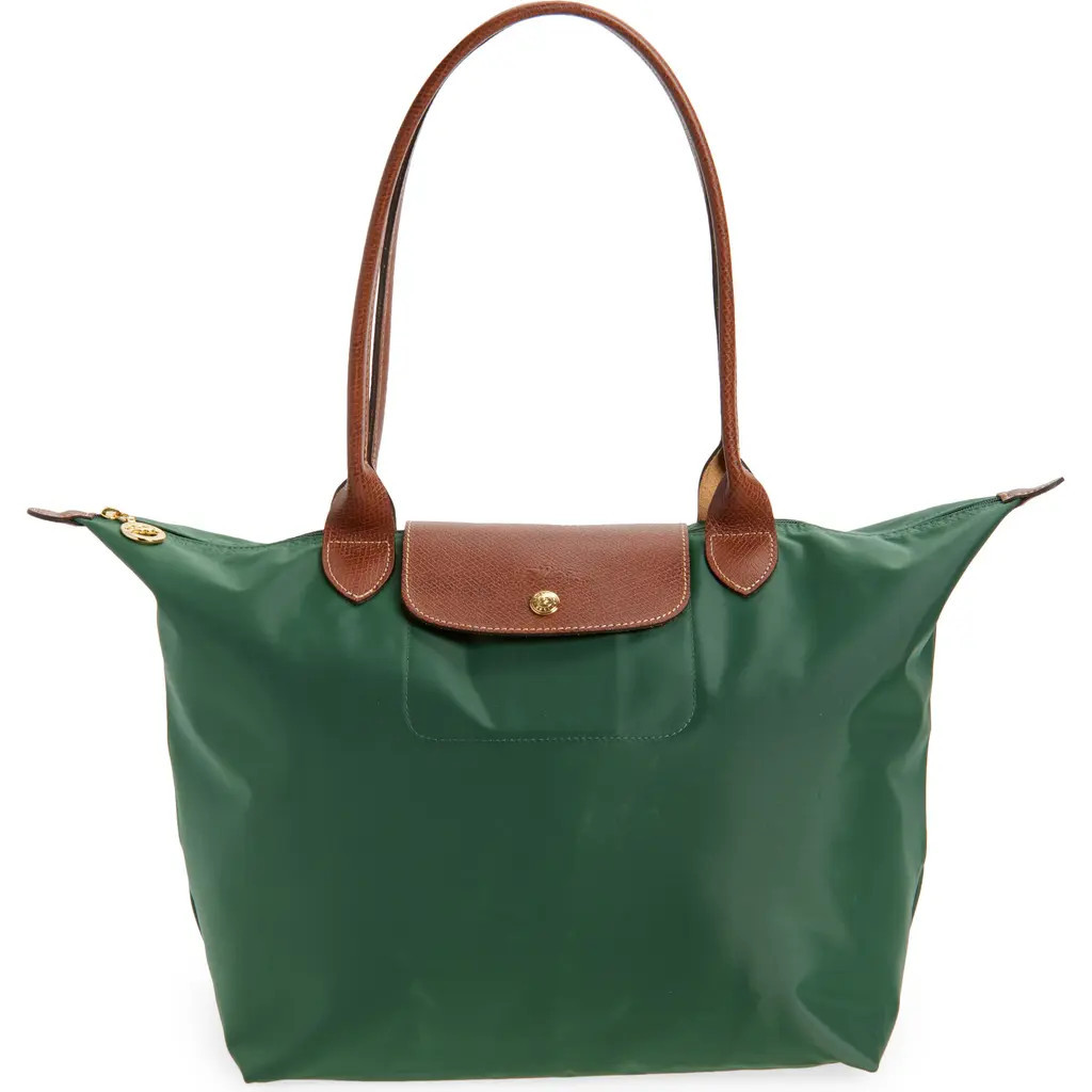 Longchamp Large Le Pliage Tote in British Green at Nordstrom | Nordstrom