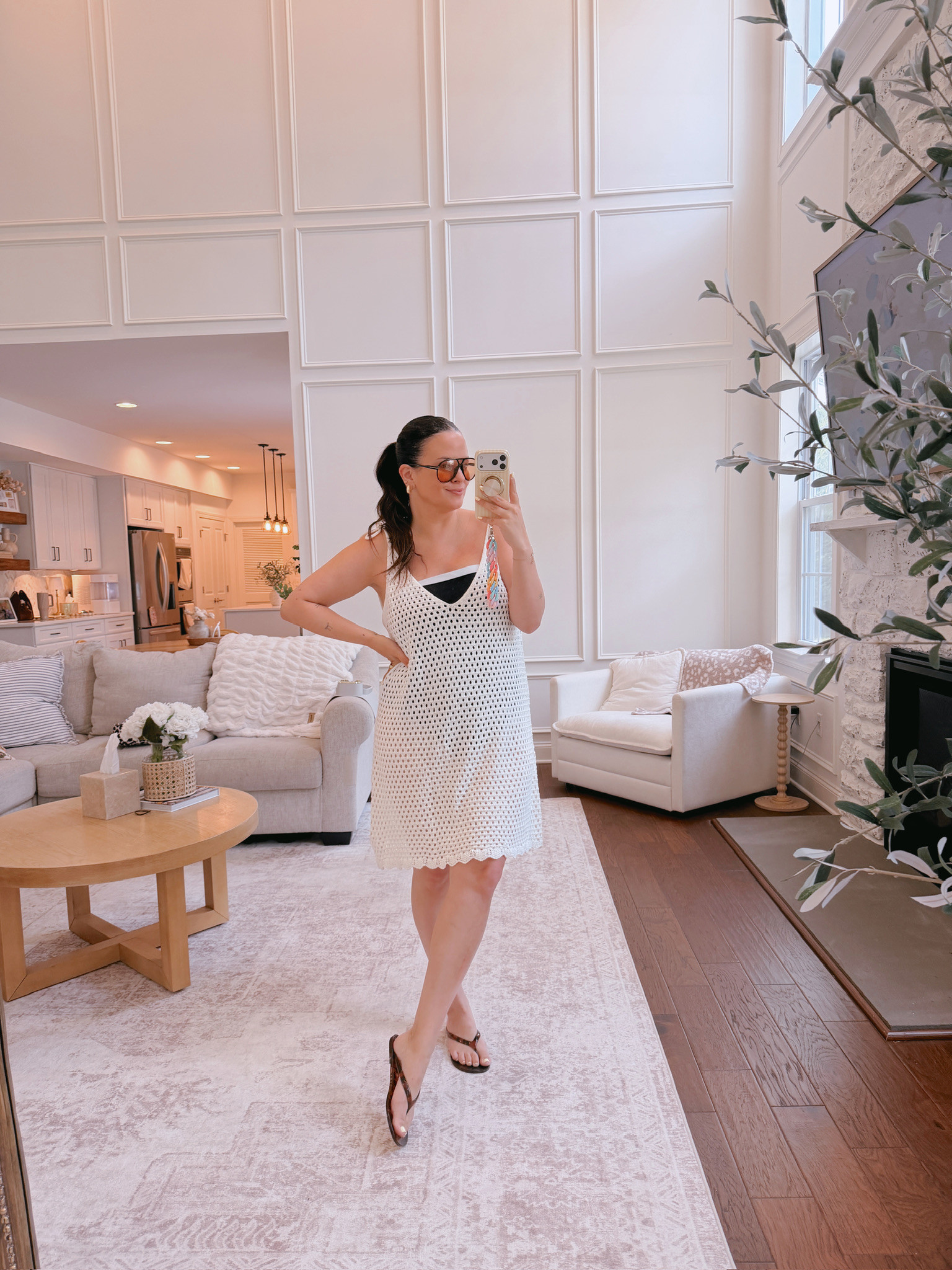 wearing an XL in the swim coverup, L in the swim 

 #LTKMidsize #LTKSwim
