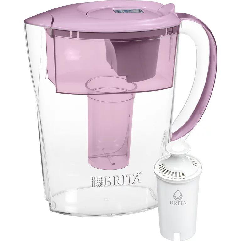 Brita Small 6 Cup Space Saver Water Filter Pitcher with 1 Standard Filter, Space Saver,  Purple | Walmart (US)