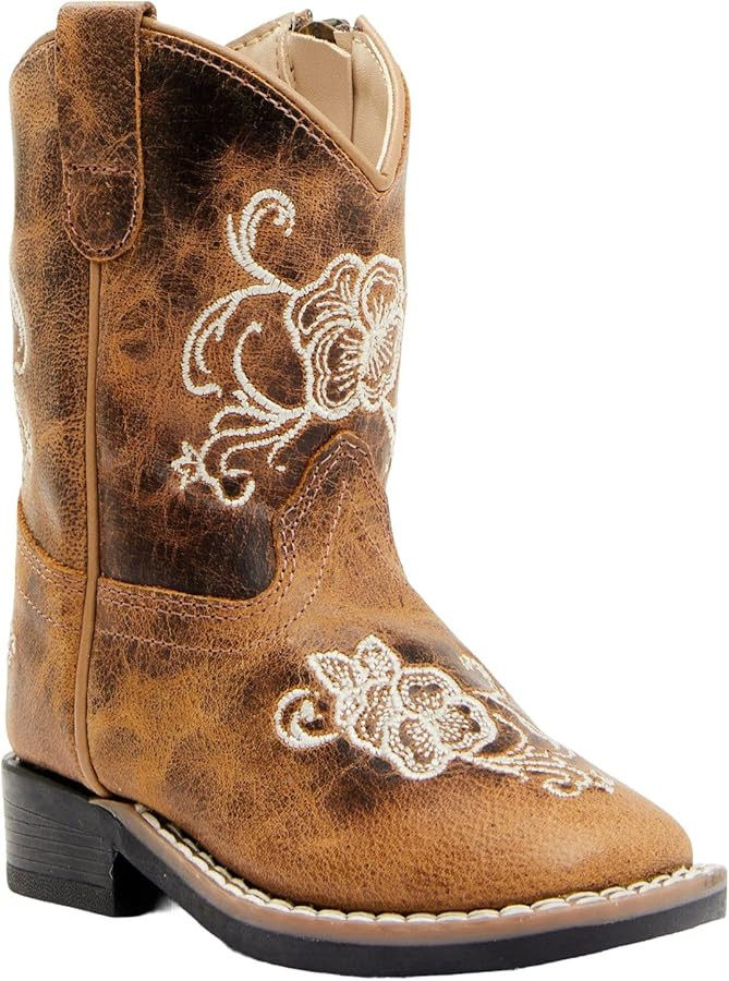 Shyanne Infant-Girls' Little Bitty Lasy Western Boot Broad Square Toe - Bsgsp24p7 | Amazon (US)