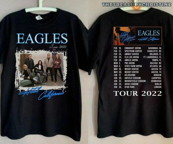 The Eagles Hotel California Concert 2022 US Tour T-shirt the | Etsy | Etsy (US)