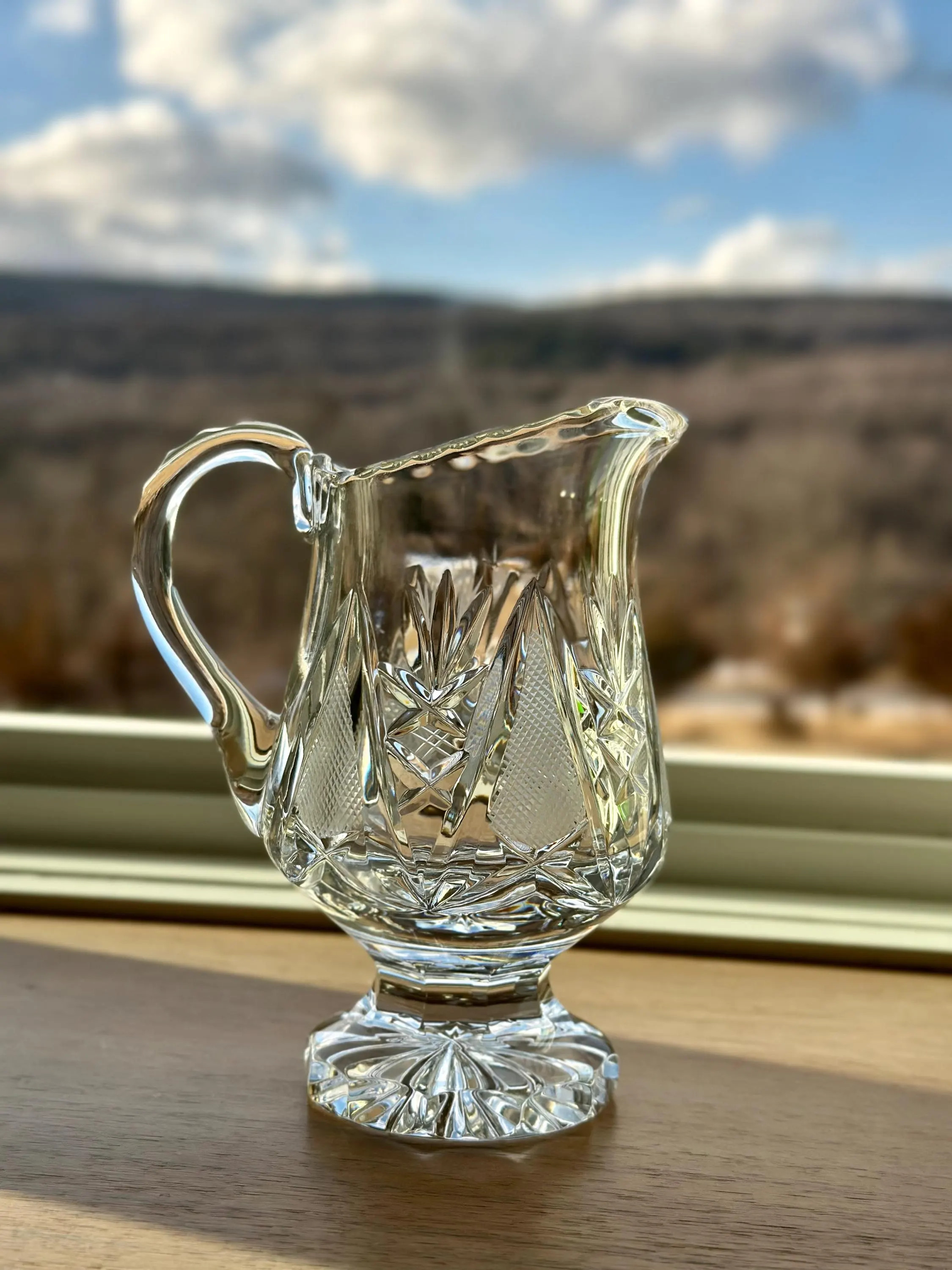 Rare Sparkling Heavy Antique Crystal Creamer Pitcher - American Brilliant Style Glassware - Etsy | Etsy (US)
